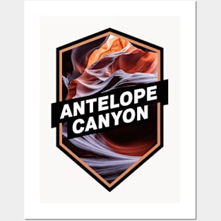 Antelope Canyon Emblem Posters and Art